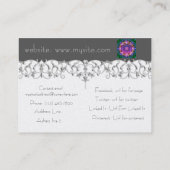 Lila Regenbogenceltic-Knoten Visitenkarte (Rückseite)