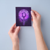 Lila Regenbogenenergie Yin Yang Yoga Flyer (Gruppe)