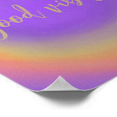 Lila Regenbogenfarben Poster (Ecke)