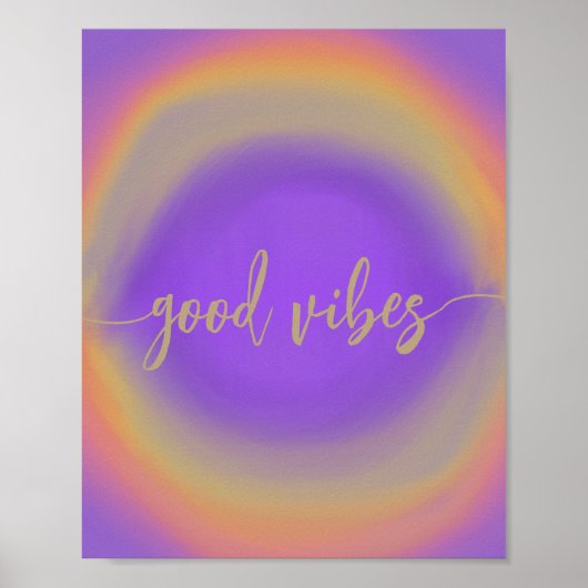 Lila Regenbogenfarben Poster (Vorne)