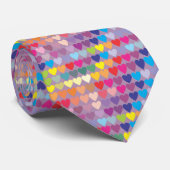 lila Regenbogenhalsbinde Krawatte (Gerollt)