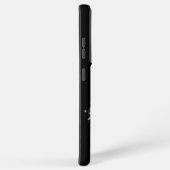 Lila Regenbogenherz mit Sternen auf schwarz Samsung Galaxy Hülle (Rechte Seite)