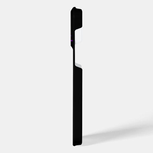 Lila Regenbogenherz mit Sternen iPhone Hülle (Linke Seite)