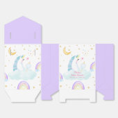 Lila Regenbogenmoon Star Unicorn Kinderdusche Geschenkschachtel (Ungefaltet)