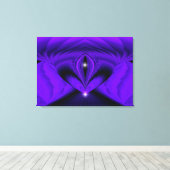 Lila Regenbogenträume, Zwei Sterne Leinwanddruck (Insitu (Holzboden))