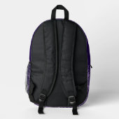 Lila Regenfee Bedruckter Rucksack (Rückseite)