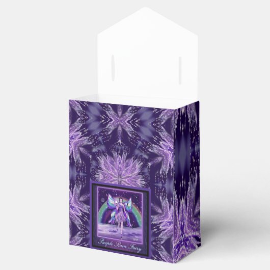 Lila Regenfee Geschenkschachtel (Geöffnet)