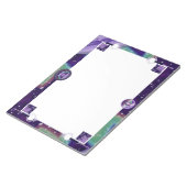 Lila Regenfee Notizblock (angewinkelt)