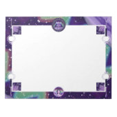 Lila Regenfee Notizblock (Vorderseite)