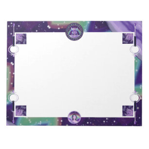 Lila Regenfee Notizblock