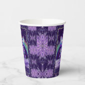 Lila Regenfee Pappbecher (Links)