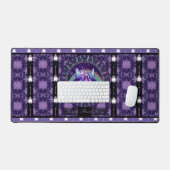 Lila Regenfee Schreibtischunterlage (Tastatur & Maus)