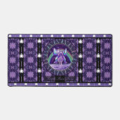 Lila Regenfee Schreibtischunterlage (Vorderseite)