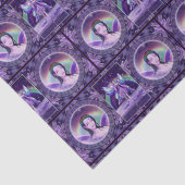 Lila Regenfee Seidenpapier (Detail)