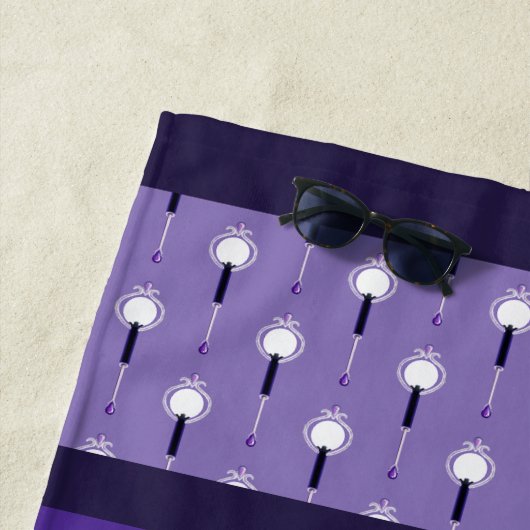 Lila Regenfee Strandtuch (Beispiel)