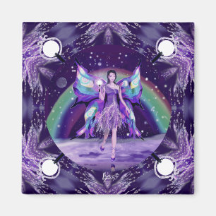 Lila Regenfeenmagnet Magnet