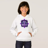 Lila Regenmärchen Hoodie (Vorne ganz)