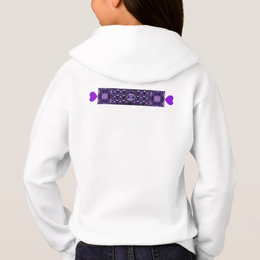 Lila Regenmärchen Hoodie (Rückseite)