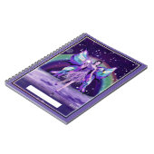 Lila Regenmärchen Notizblock (Linke Seite)