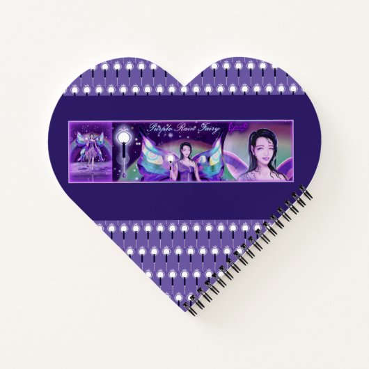 Lila Regenmärchen Notizblock (Rückseite)