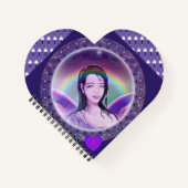 Lila Regenmärchen Notizblock (Vorderseite)