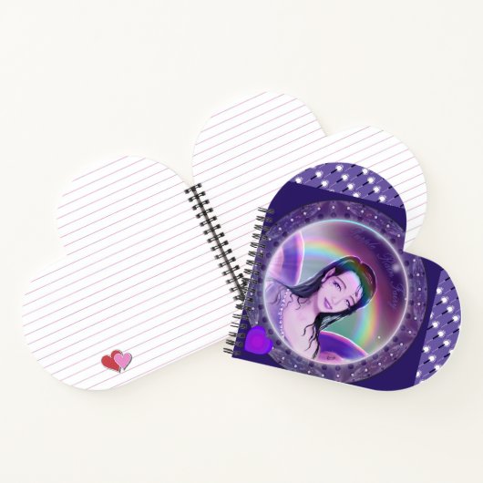 Lila Regenmärchen Notizblock (Innenseite)