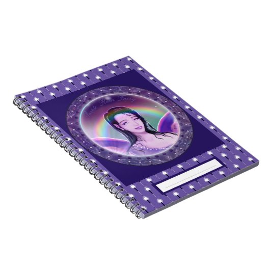 Lila Regenmärchen Notizblock (Rechte Seite)