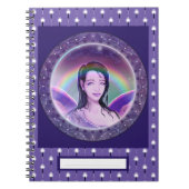 Lila Regenmärchen Notizblock (Vorderseite)