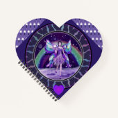 Lila Regenmärchen Notizblock (Vorderseite)