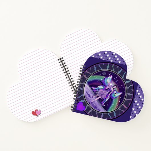 Lila Regenmärchen Notizblock (Innenseite)