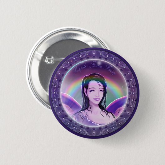 Lila Regenmärsche Button (Vorne & Hinten)