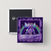 Lila Regenmärsche Button (Vorne & Hinten)