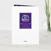 Lila Regenmaske Karte (Rückseite)