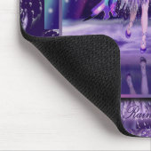 Lila Regenmäuse-Pad Mousepad (Ecke)