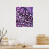 Lila Regenplakat Poster (Küche)