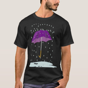 Lila Regenschirm für Violet Lieblingscoach T-Shirt
