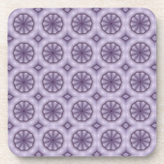 Lila Regenschirme Getränkeuntersetzer (Vorderseite)