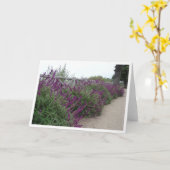 Lila Reihe Karte (Gelbe Blume)