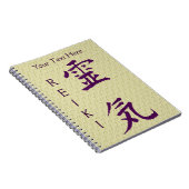 Lila Reiki-Symbol Personalisiert Notizblock (Rechte Seite)