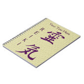 Lila Reiki-Symbol Personalisiert Notizblock (Linke Seite)