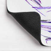 Lila Reis-Schüssel-abstrakte Kunst Mousepad (Ecke)