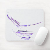 Lila Reis-Schüssel-abstrakte Kunst Mousepad (Mit Mouse)