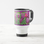 Lila Reise-Tasse der Tulpe-Blumen-Kunst-Mutter Reisebecher (VorderseiteRechts)