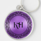 Lila Reißzähne Schlüsselanhänger (Vorne)