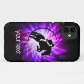 Lila Reittiere Case-Mate iPhone Hülle (Rückseite (Horizontal))