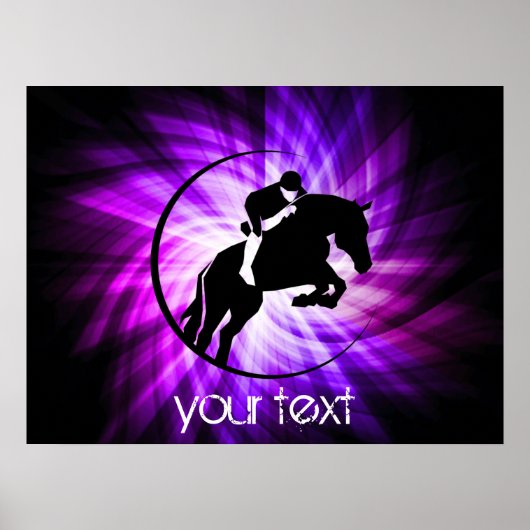 Lila Reittiere Poster (Vorne)