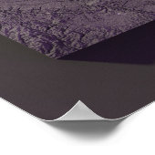 Lila Reliefkarte von Minnesota Poster (Ecke)