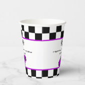 Lila Rennwagen | KINDERGEBURTSTAG PARTY Pappbecher (Rechts)