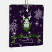 Lila Rentier-Keramik Keramikornament (Rechts)