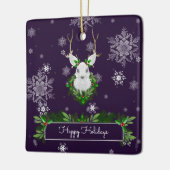 Lila Rentier-Keramik Keramikornament (Links)